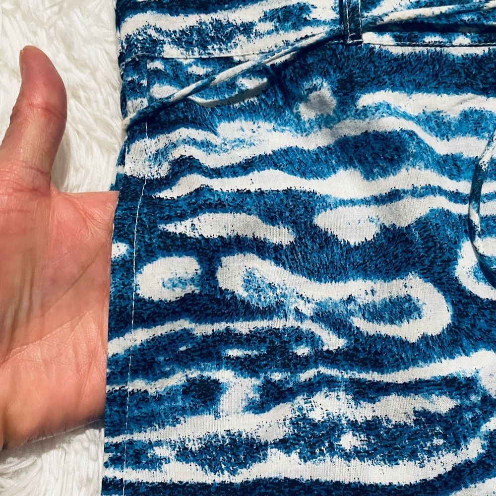 Samson Blue Patterned lightweight pull on shorts Large - Picture 8 of 16